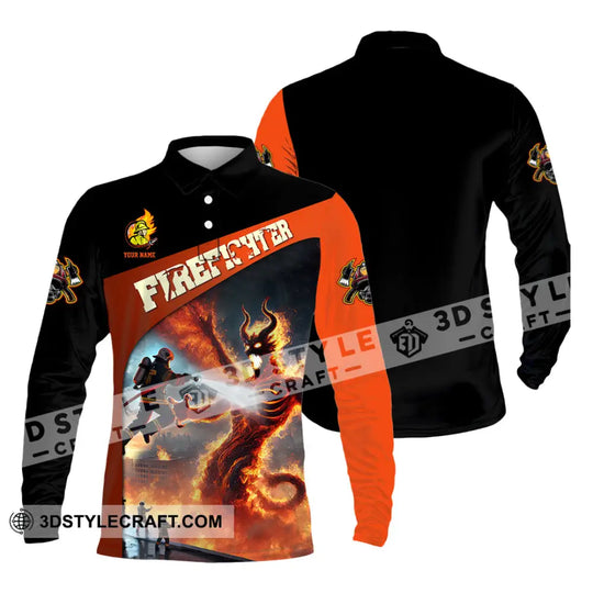 Unisex Shirt - Custom Text Shirt, Fire Fighter Shirt style option 3