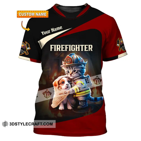 Unisex Shirt - Custom Text Shirt, Fire Fighter Shirt style option 1