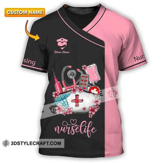 Unisex Shirt - Custom Text Shirt For Nurse, Nurselife, Nursing style option 1