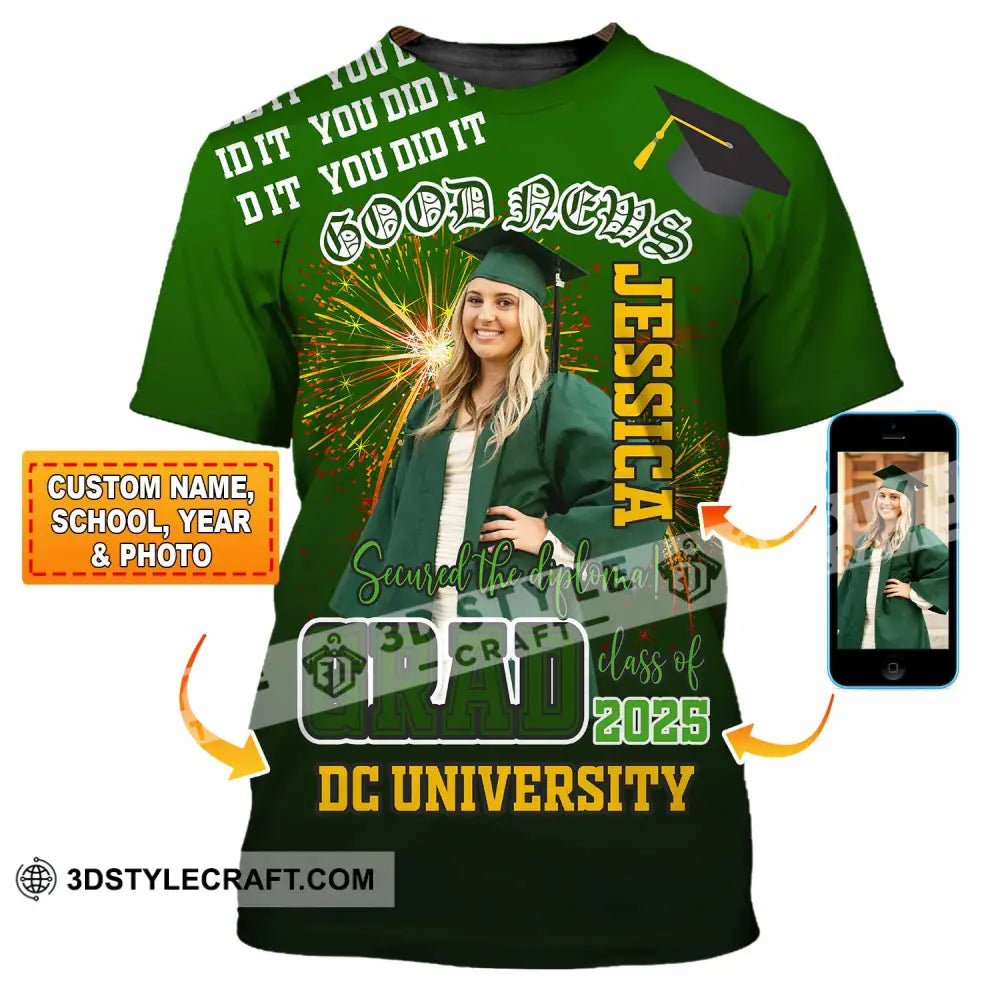 Unisex Shirt - Custom Text Shirt Grad Shirt - T-shirt