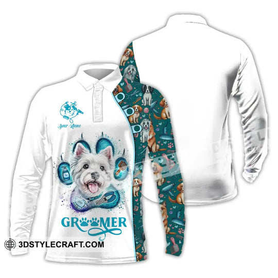 Unisex Shirt - Custom Text Shirt, Groomer Shirt style option 3