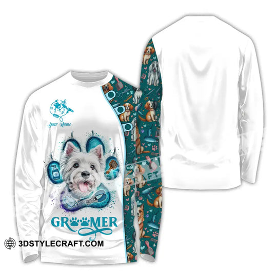 Unisex Shirt - Custom Text Shirt, Groomer Shirt style option 4