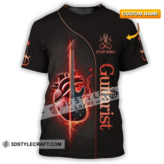 Unisex Shirt - Custom Text Shirt Guitarist style option 1