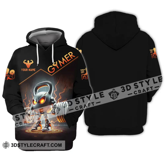 Unisex Shirt - Custom Text Shirt Gymer style option 4