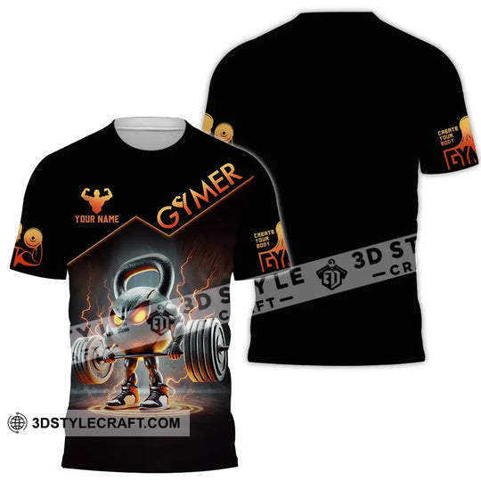 Unisex Shirt - Custom Text Shirt Gymer style option 2
