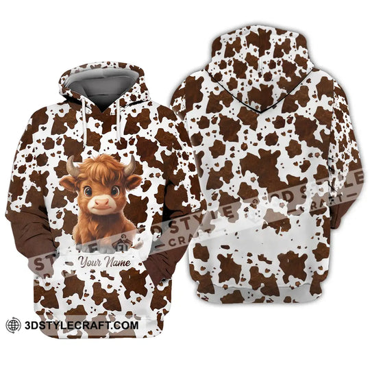 Unisex Shirt - Custom Text Shirt, Highland Cow Shirt style option 3