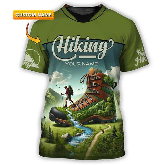 Unisex Shirt - Custom Text Shirt Hiking Shirt T-shirt