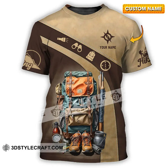 Unisex Shirt - Custom Text Shirt, Hiking Shirt style option 1