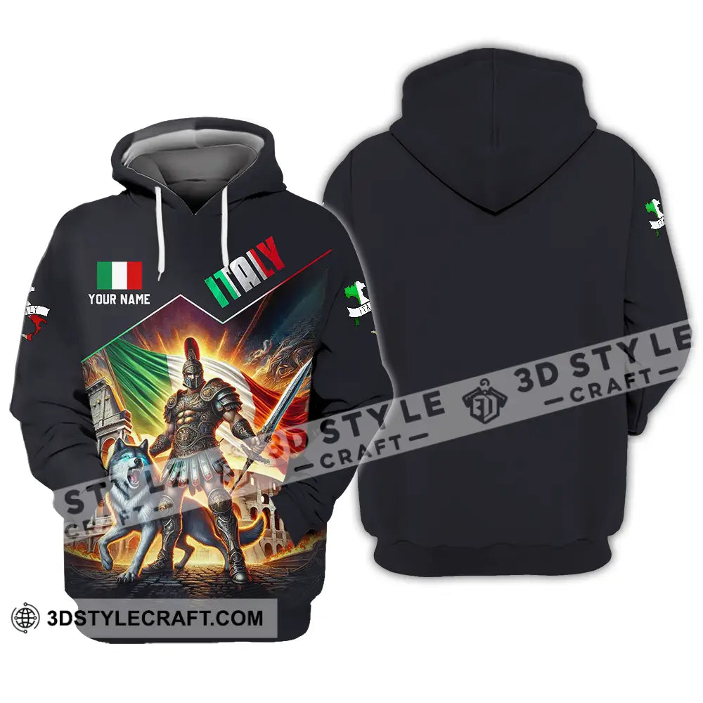 Unisex Shirt - Custom Text Shirt Italy Shirt Hoodie / S T-shirt