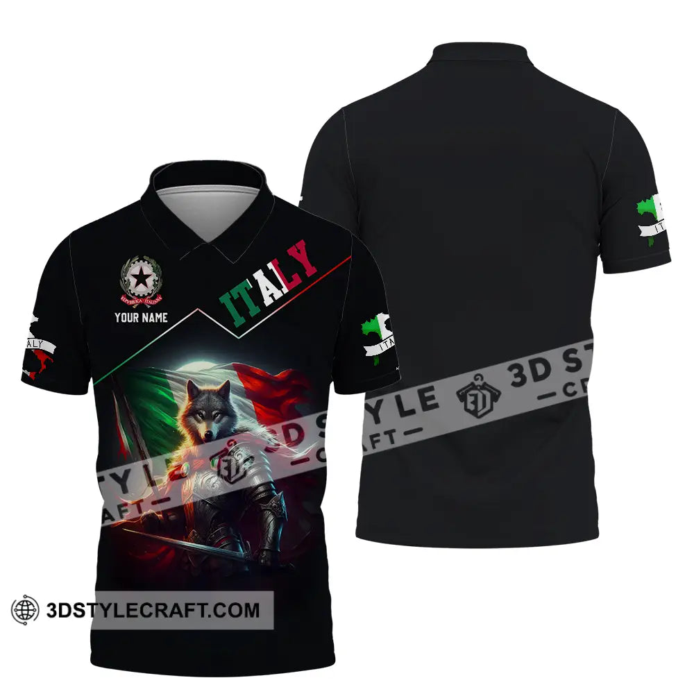 Unisex Shirt - Custom Text Shirt Italy Shirt Polo Shirt / S T-shirt