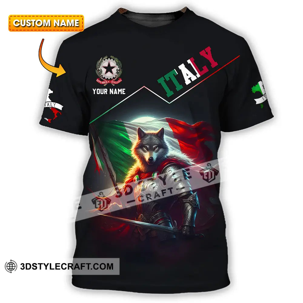 Unisex Shirt - Custom Text Shirt Italy Shirt T-shirt