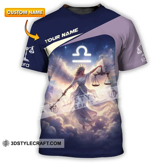 Unisex Shirt - Custom Text Shirt Libra style option 1
