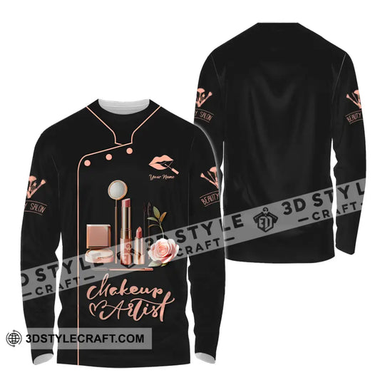 Unisex Shirt - Custom Text Shirt, Makeup Artist Shirt style option 4