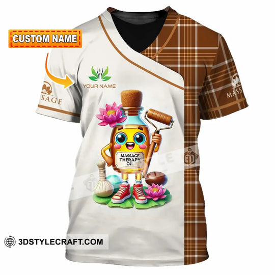Unisex Shirt - Custom Text Shirt Massage Therapy Oils style option 1