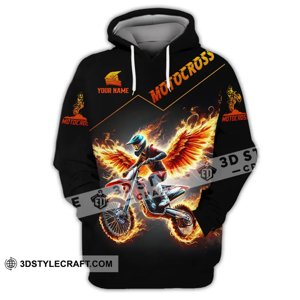 Unisex Shirt - Custom Text Motocross Hoodie / S T-Shirt