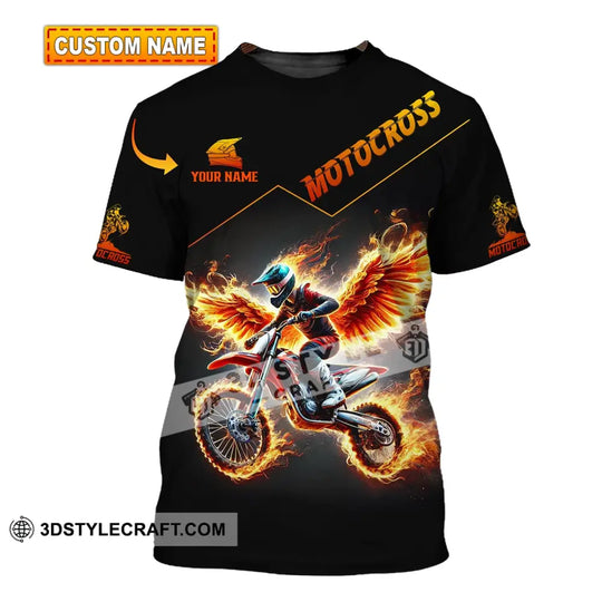Unisex Shirt - Custom Text Shirt Motocross style option 1