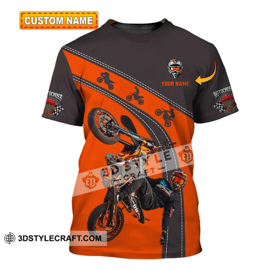 Unisex Shirt - Custom Text Motocross T-Shirt