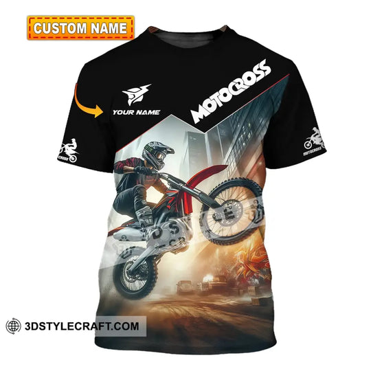 Unisex Shirt - Custom Text Shirt Motocross style option 1
