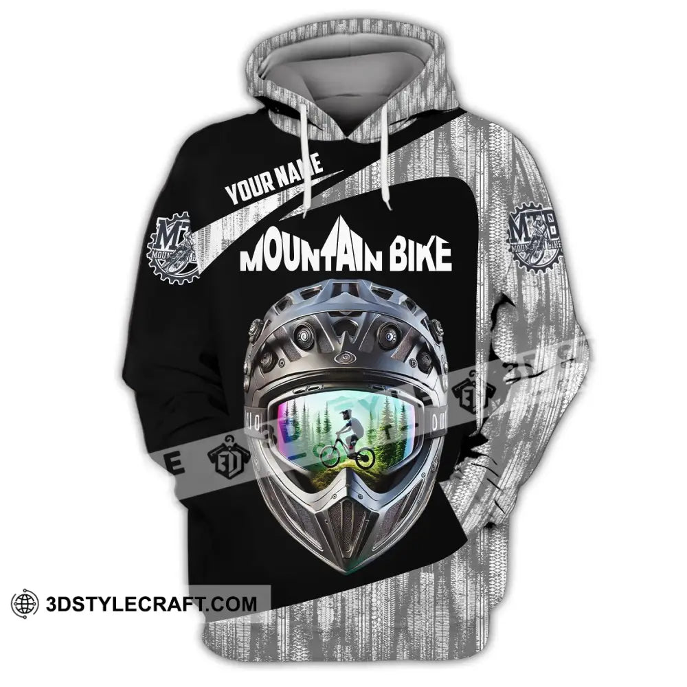 Unisex Shirt - Custom Text Mountain Bike Hoodie / S T-Shirt