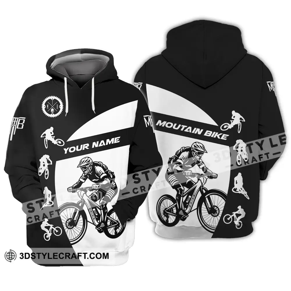 Unisex Shirt - Custom Text Mountain Bike Sport Hoodie / S T-Shirt