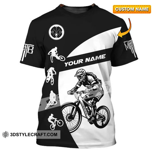 Unisex Shirt - Custom Text Mountain Bike Sport T-Shirt