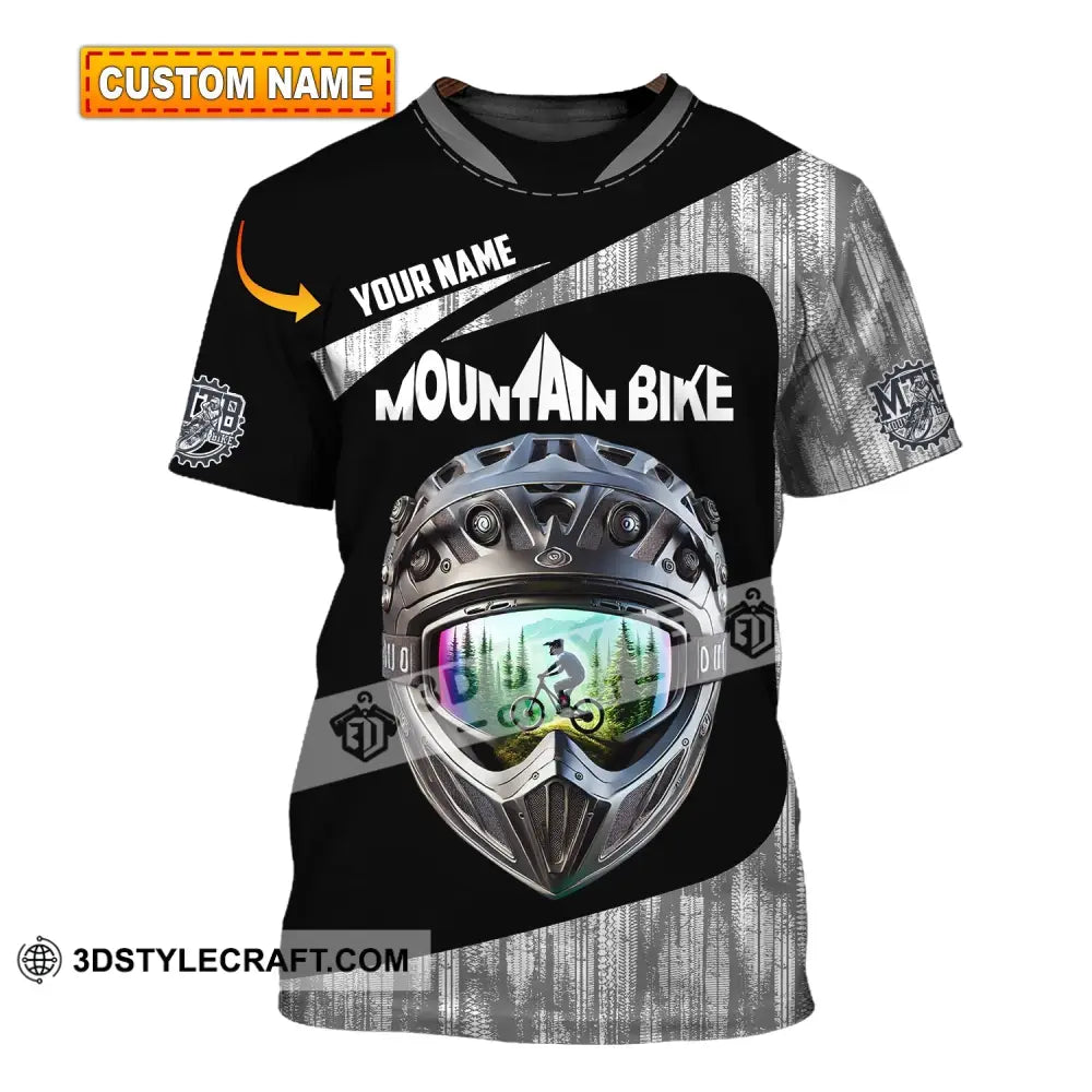 Unisex Shirt - Custom Text Mountain Bike T-Shirt