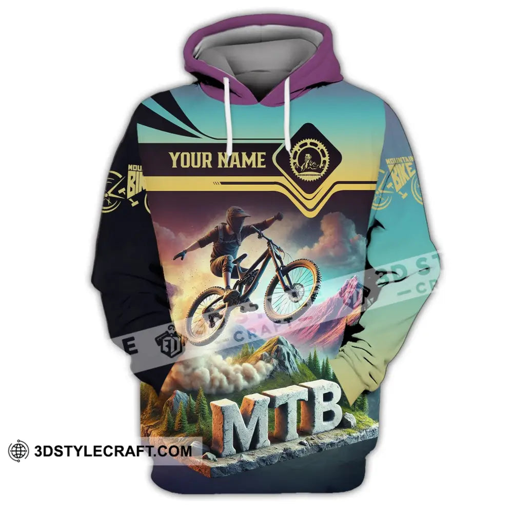 Unisex Shirt - Custom Text Mtb Hoodie / S T-Shirt