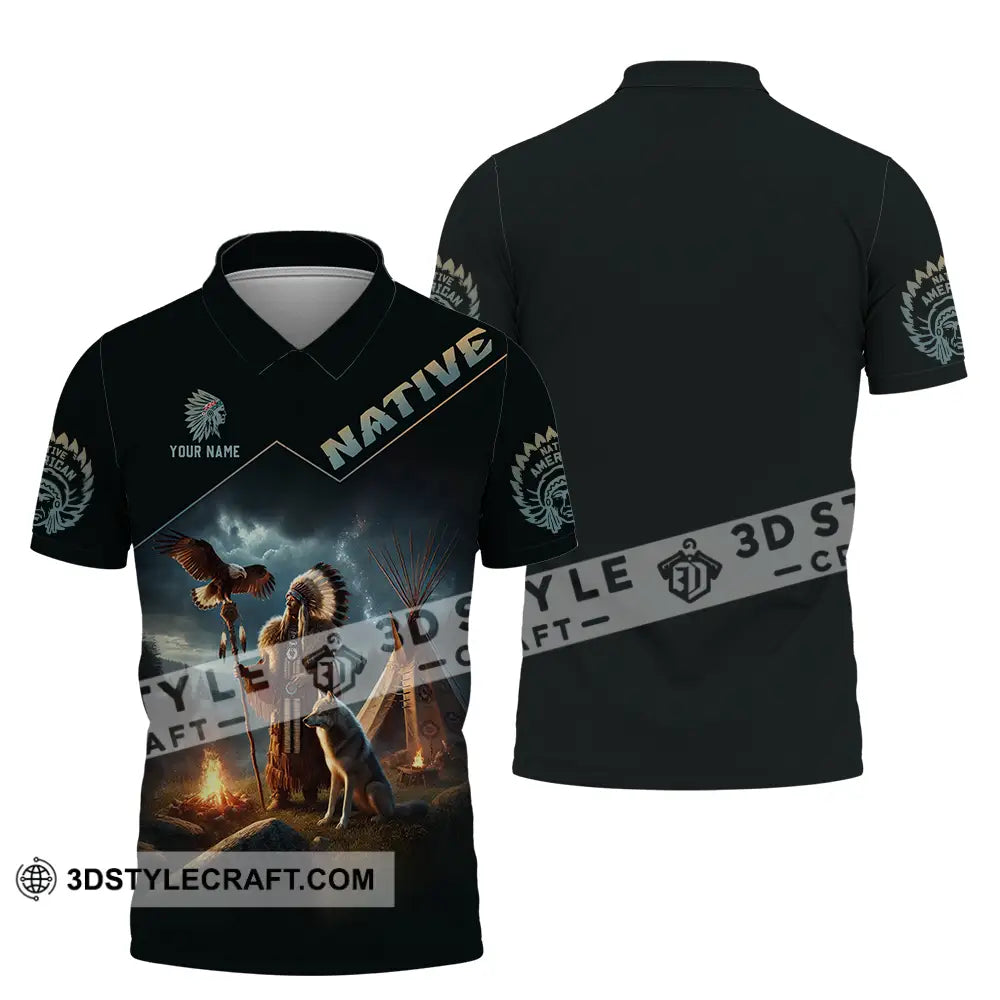 Unisex Shirt - Custom Text Native Polo / S T-Shirt
