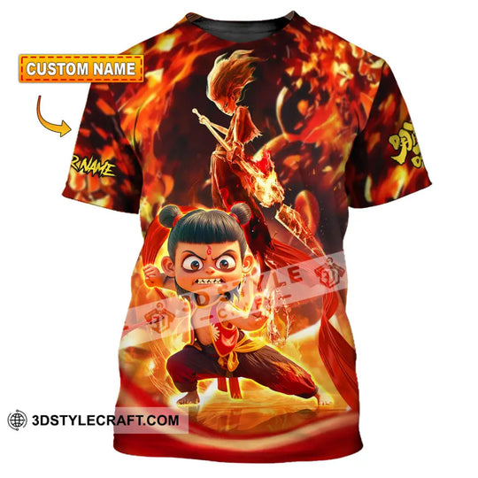 Unisex Shirt - Custom Text Shirt, Nezha Shirt style option 1