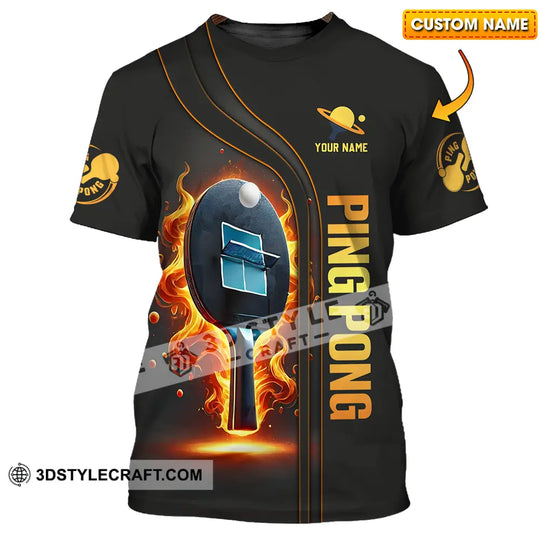Unisex Shirt - Custom Text Shirt Ping Pong style option 1