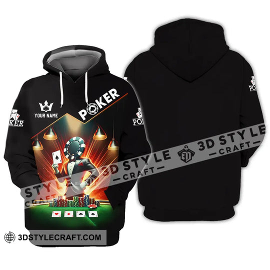 Unisex Shirt - Custom Text Shirt Poker style option 3