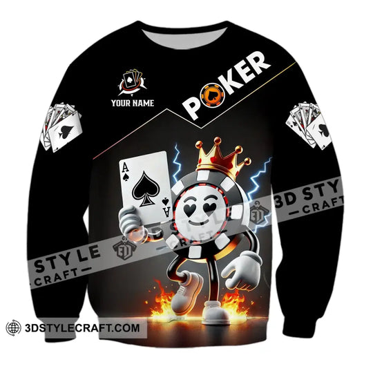 Unisex Shirt - Custom Text Shirt Poker style option 4
