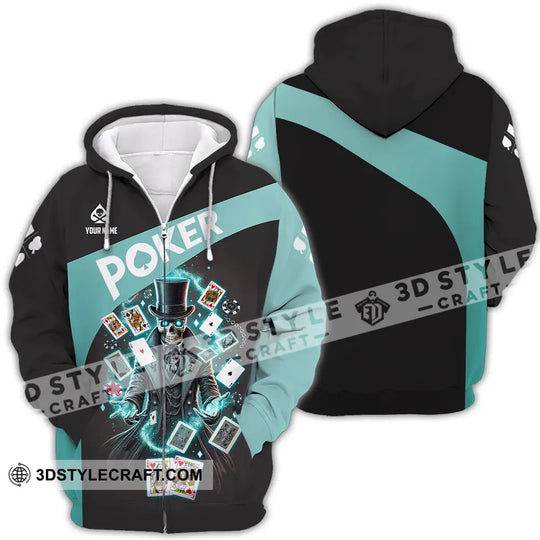 Unisex Shirt - Custom Text Shirt Poker style option 4