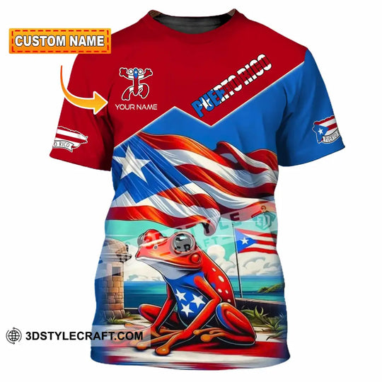 Unisex Shirt - Custom Text Shirt, Puerto Rico Classic Shirt style option 1