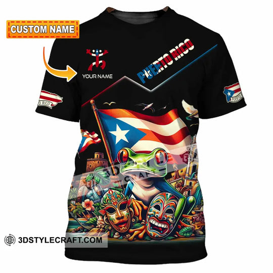 Unisex Shirt - Custom Text Shirt, Puerto Rico Shirt style option 1