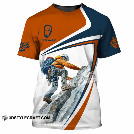 Unisex Shirt - Custom Text Shirt, Rock Climb style option 2