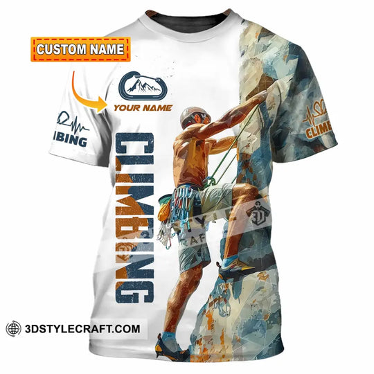 Unisex Shirt - Custom Text Shirt, Rock Climbing style option 1
