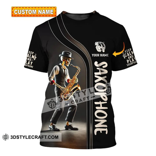 Unisex Shirt - Custom Text Saxophone T-Shirt