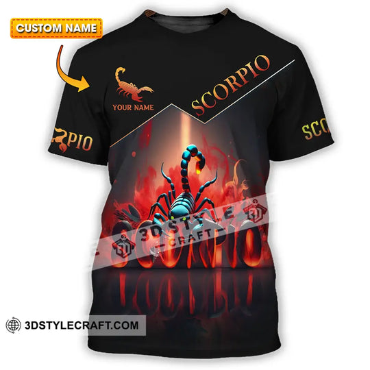 Unisex Shirt - Custom Text Shirt Scorpio style option 1
