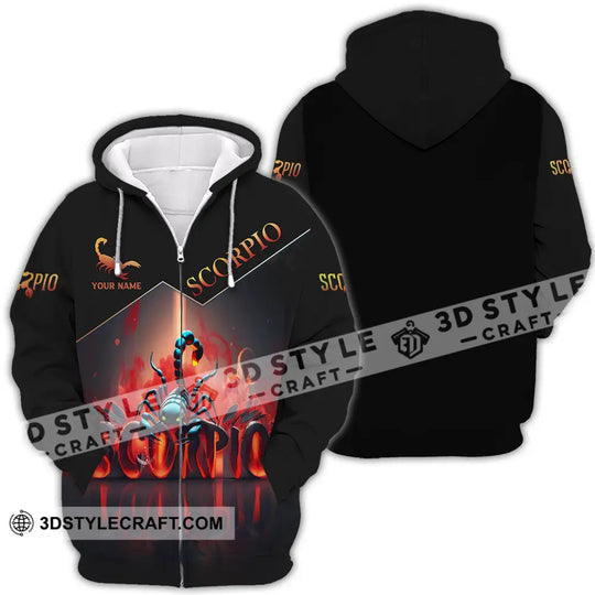 Unisex Shirt - Custom Text Shirt Scorpio style option 4