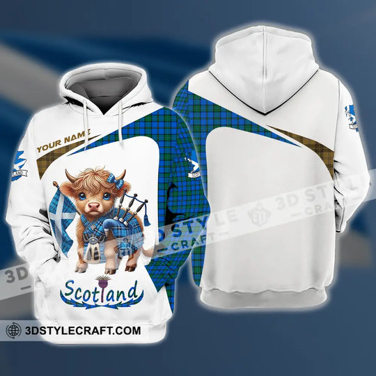 Unisex Shirt - Custom Text Shirt, Scotland Highland Cow Shirt style option 3