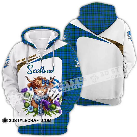 Unisex Shirt - Custom Text Shirt, Scotland Highland Cow Shirt style option 4