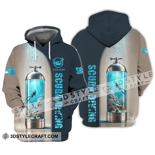 Unisex Shirt - Custom Text Shirt Scuba Diving style option 3