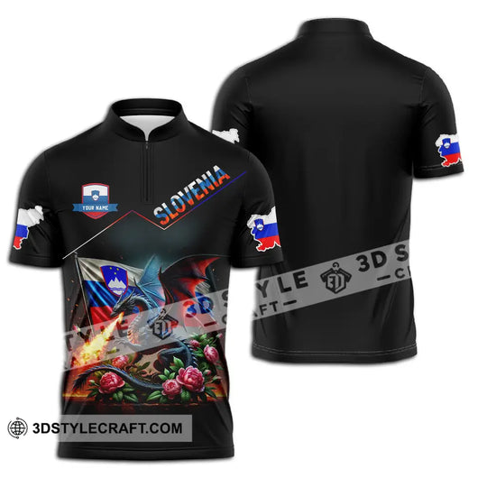 Unisex Shirt - Custom Text Shirt Slovenia style option 2