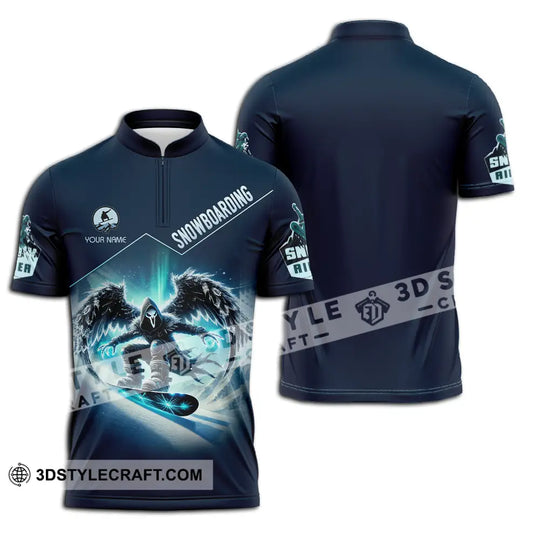 Unisex Shirt - Custom Text Shirt Snow Boarding style option 2