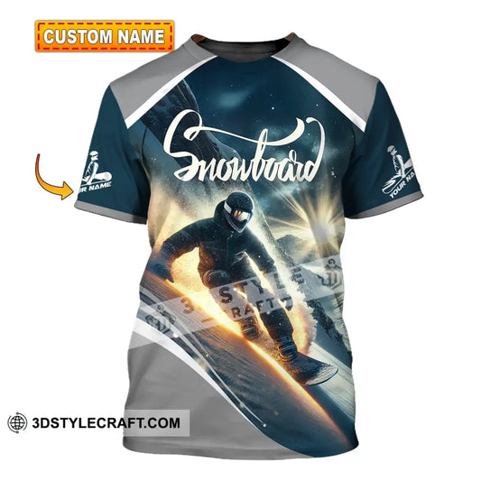 Unisex Shirt - Custom Text Snowboard T-Shirt