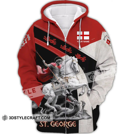 Unisex Shirt - Custom Text Shirt, ST.George Templar Knight, England Shirt style option 2