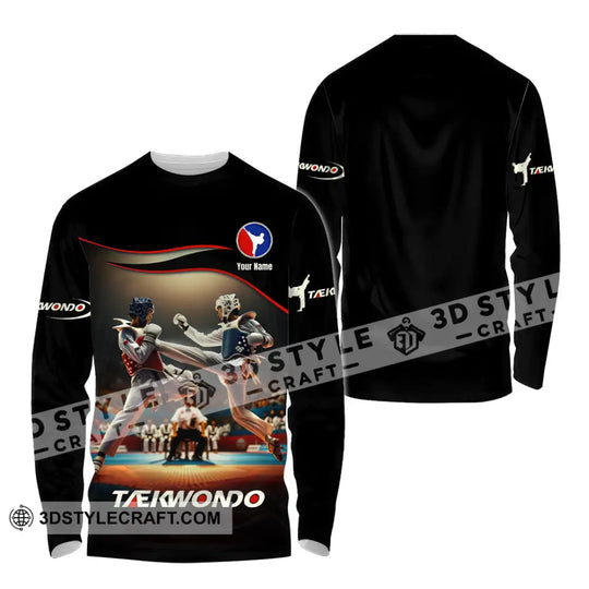 Unisex Shirt - Custom Text Shirt, Taekwondo Shirt style option 4