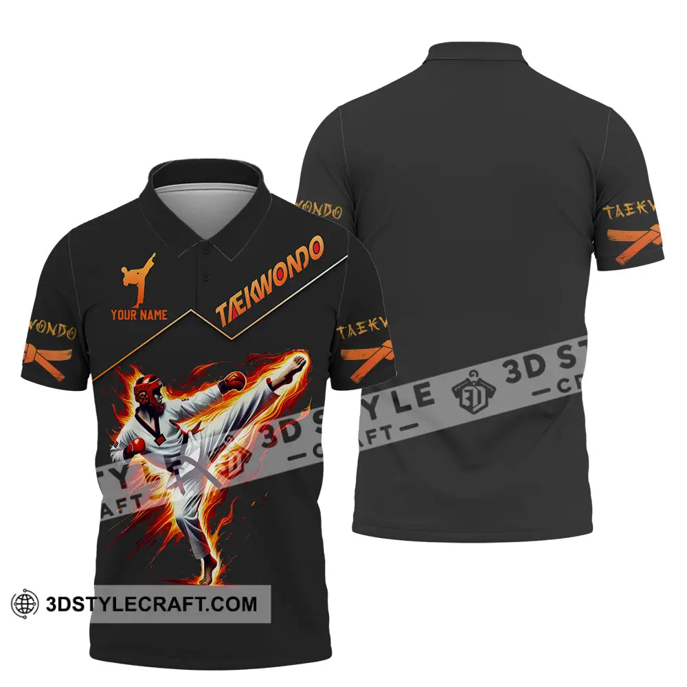 Unisex Shirt - Custom Text Taekwondo Polo / S T-Shirt