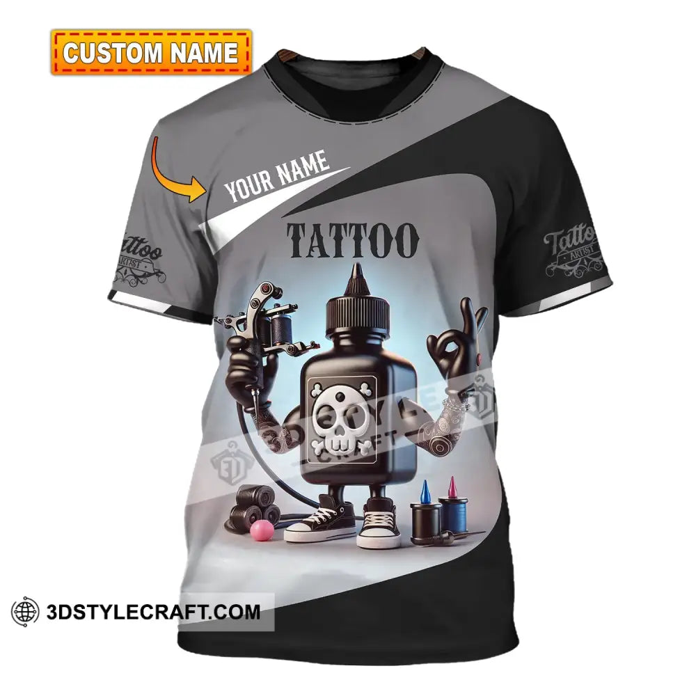 Unisex Shirt - Custom Text Tattoo T-Shirt